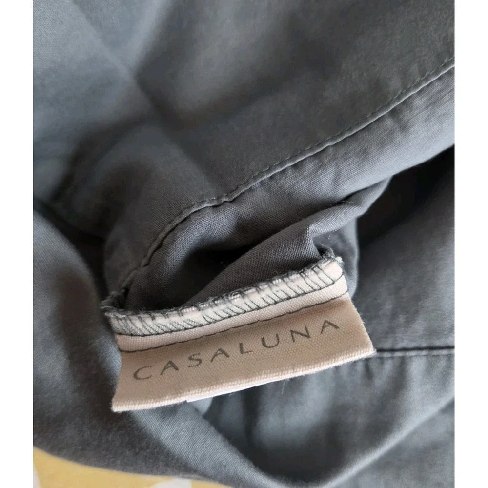 Casaluna 100% Supima Cotton Sheets Full Teal Green 1 Flat 1 Fitted 2 Pillowcases